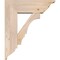 Ekena Millwork Balboa Traditional Smooth Bracket w/ Offset Brace, Douglas Fir, 7 1/2"W x 22"D x 26"H BKT0806X22X26BOA01SDF - alternate 4